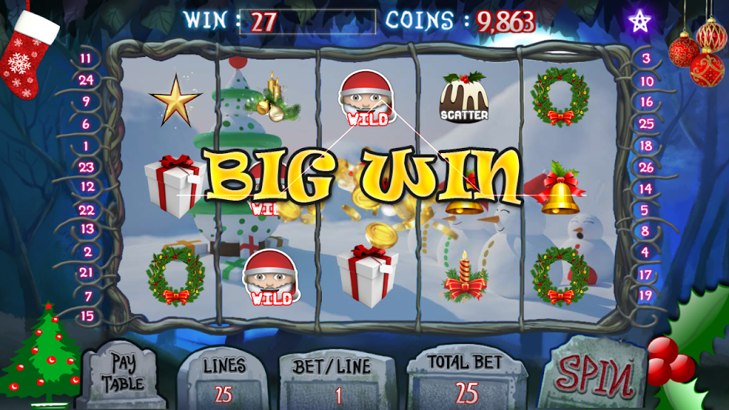 Christmas Jackpot : Real Casino Slot Master 777屏幕截圖3