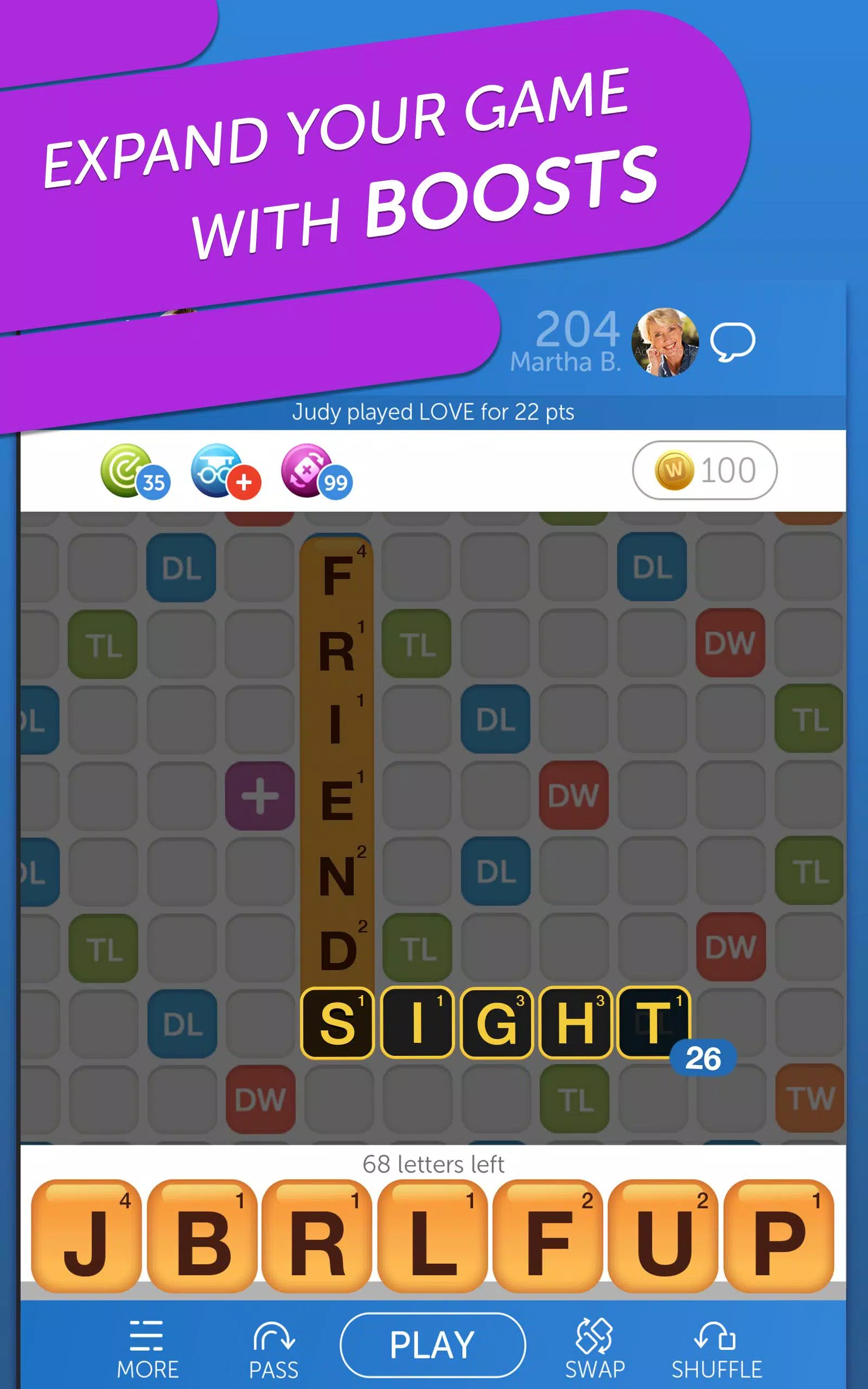 Words with Friends Word Puzzle屏幕截圖2