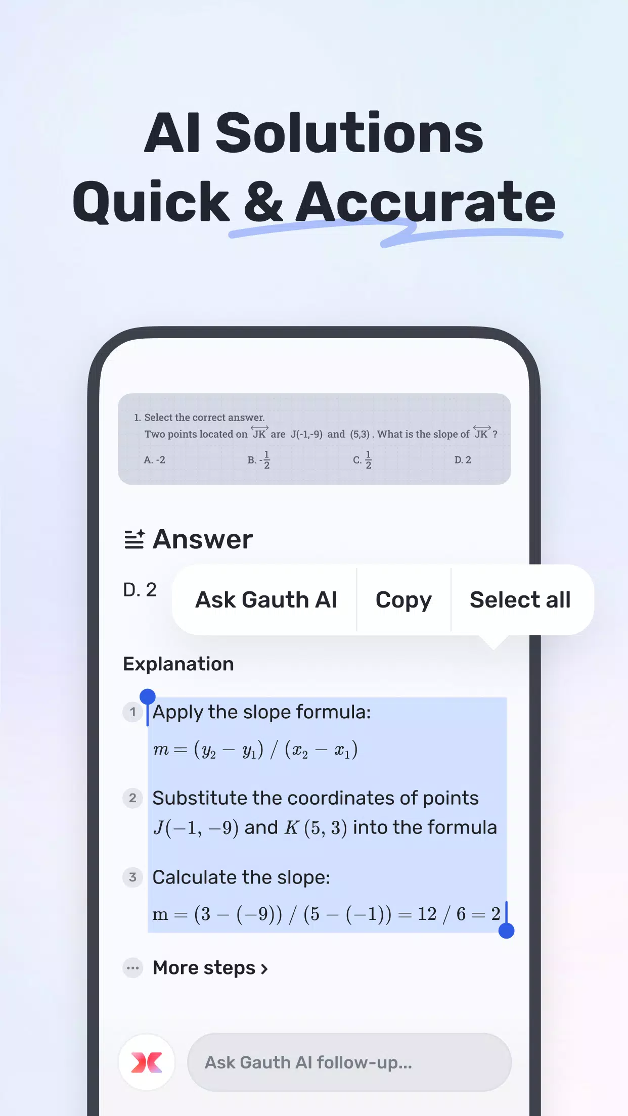 Gauth: AI Study Companion屏幕截圖1