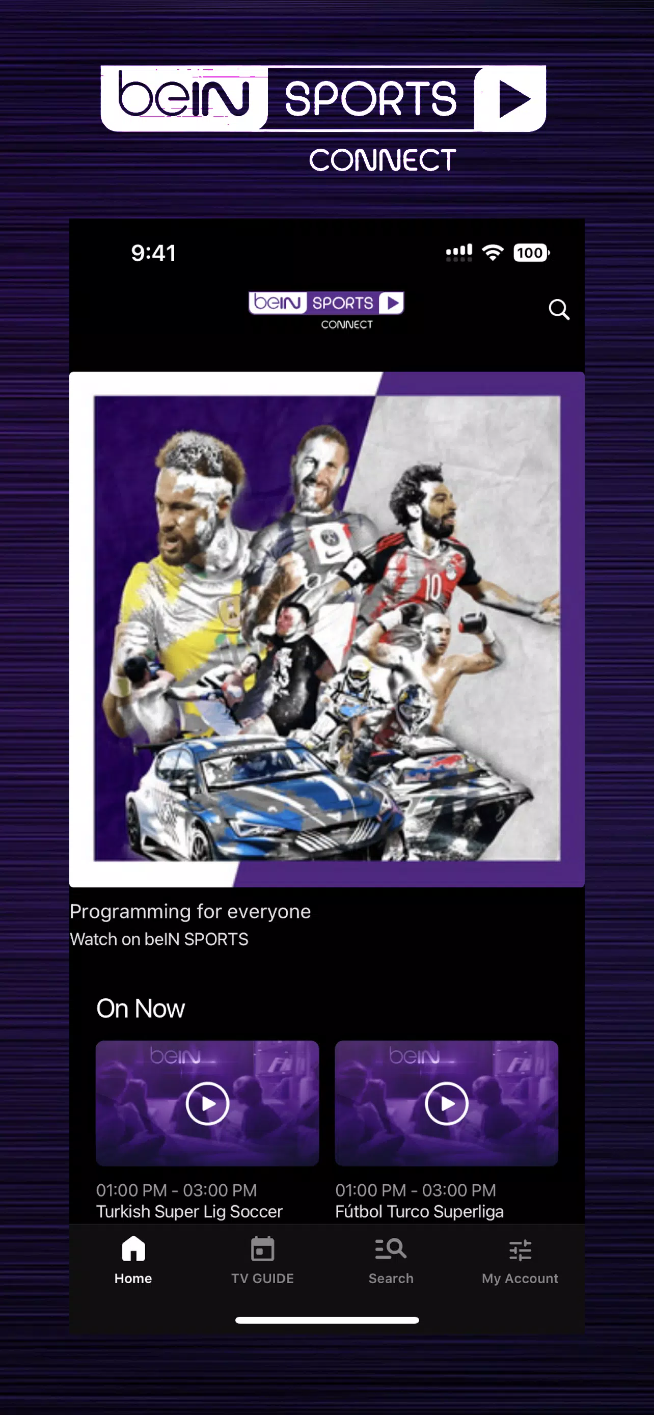 beIN SPORTS CONNECT屏幕截圖0