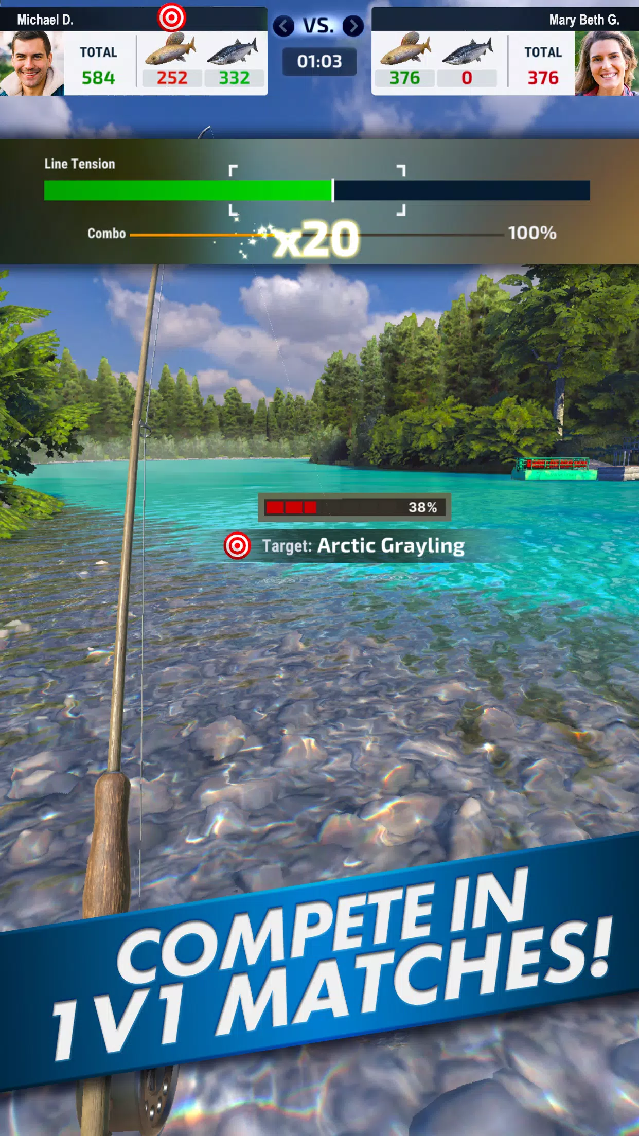 Ultimate Fishing! Fish Game Schermafbeelding 1