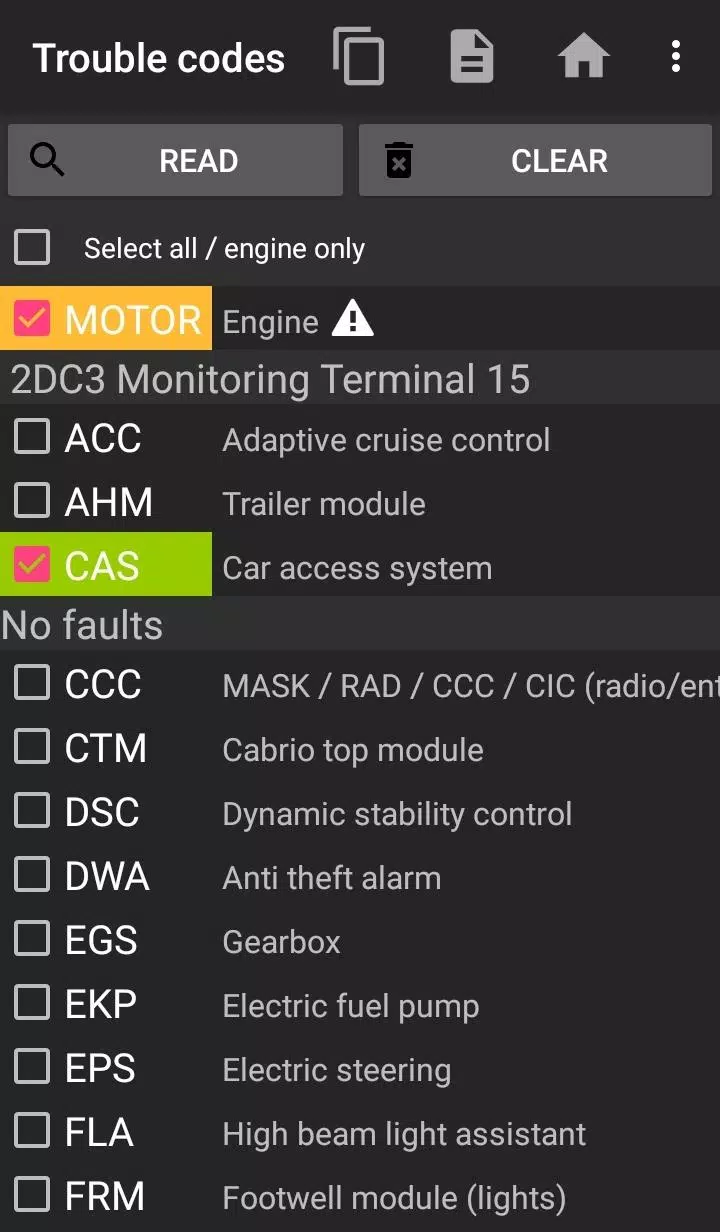 bimmer-tool Lite captura de pantalla 0