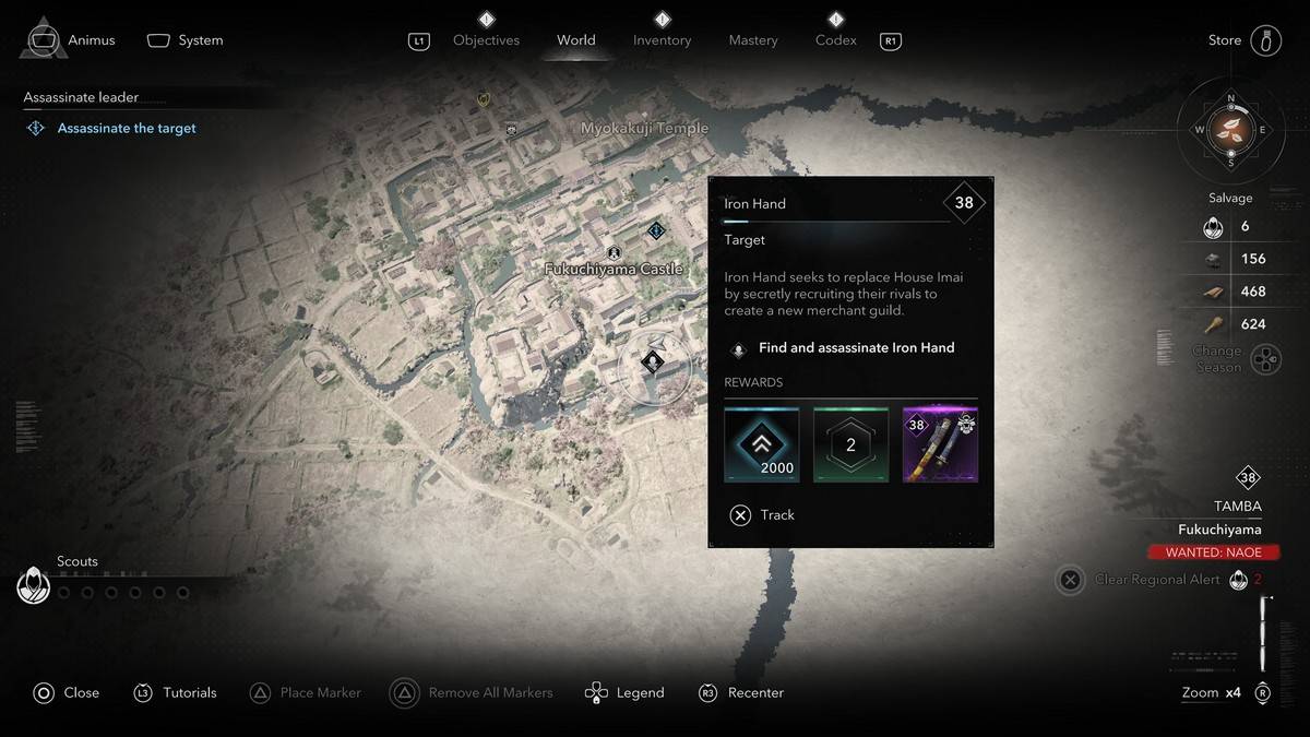 Tangan besi di bayang -bayang Creed Assassin