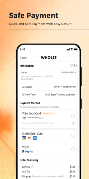 Wholee - Online Shopping App ကိုဖန်သားပြင်2