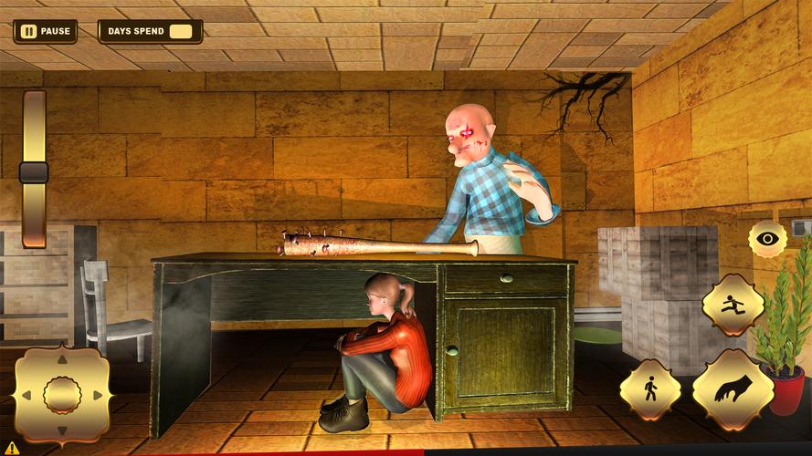 Scary Grandma Grandpa House 3D屏幕截圖1