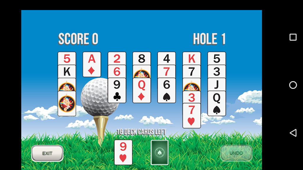 Golf Solitaire 18屏幕截圖0