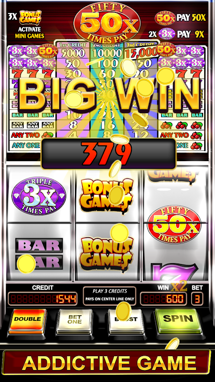 Triple Fifty Times Pay - Free Vegas Style Slots屏幕截圖3