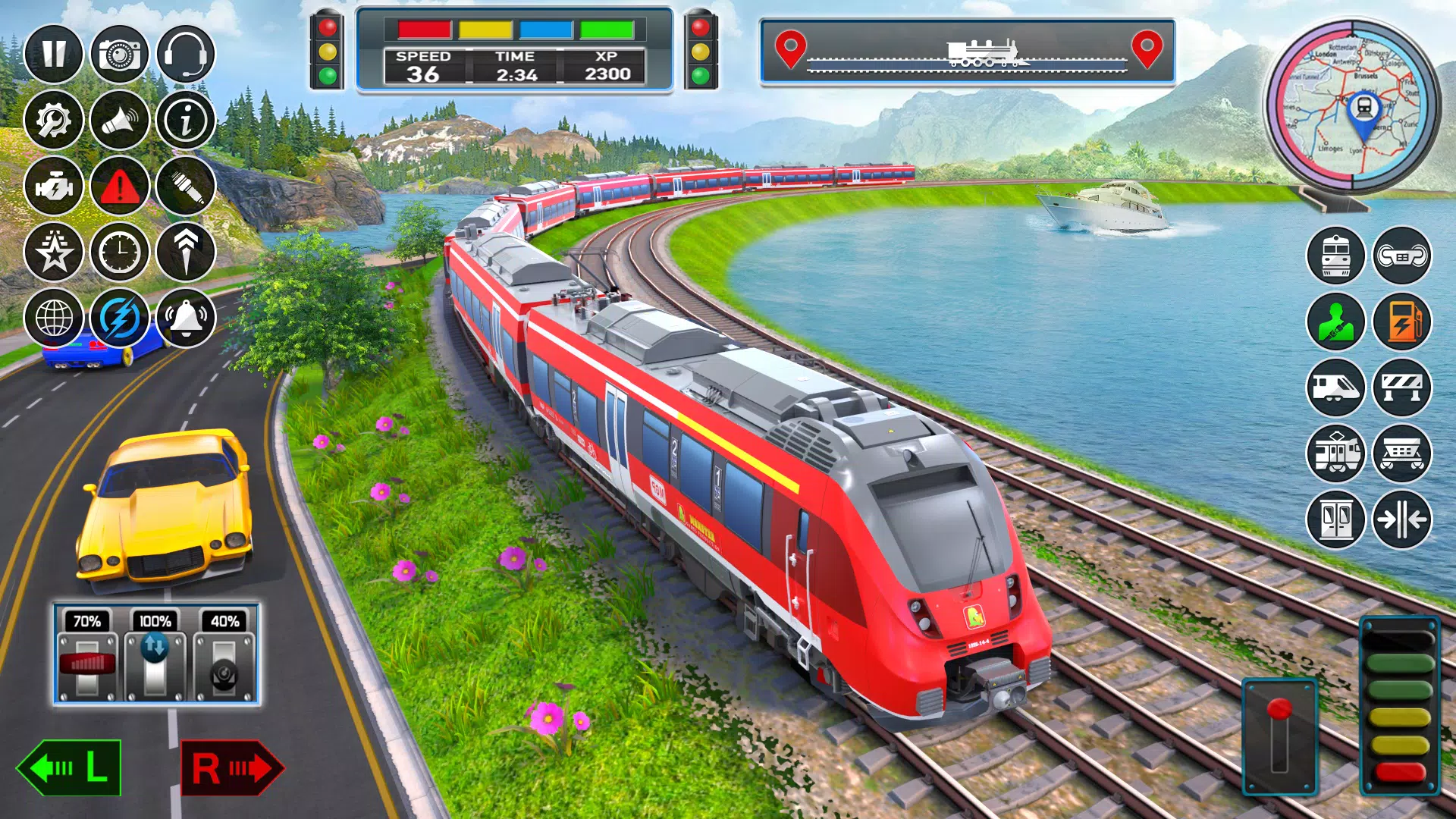 jeu de train de ville jeux 3D capture d’écran 2