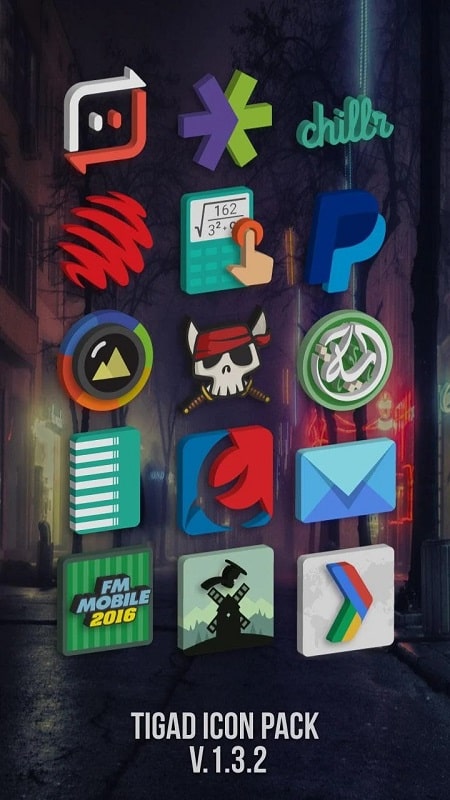 Tigad Pro Icon Pack captura de pantalla 2