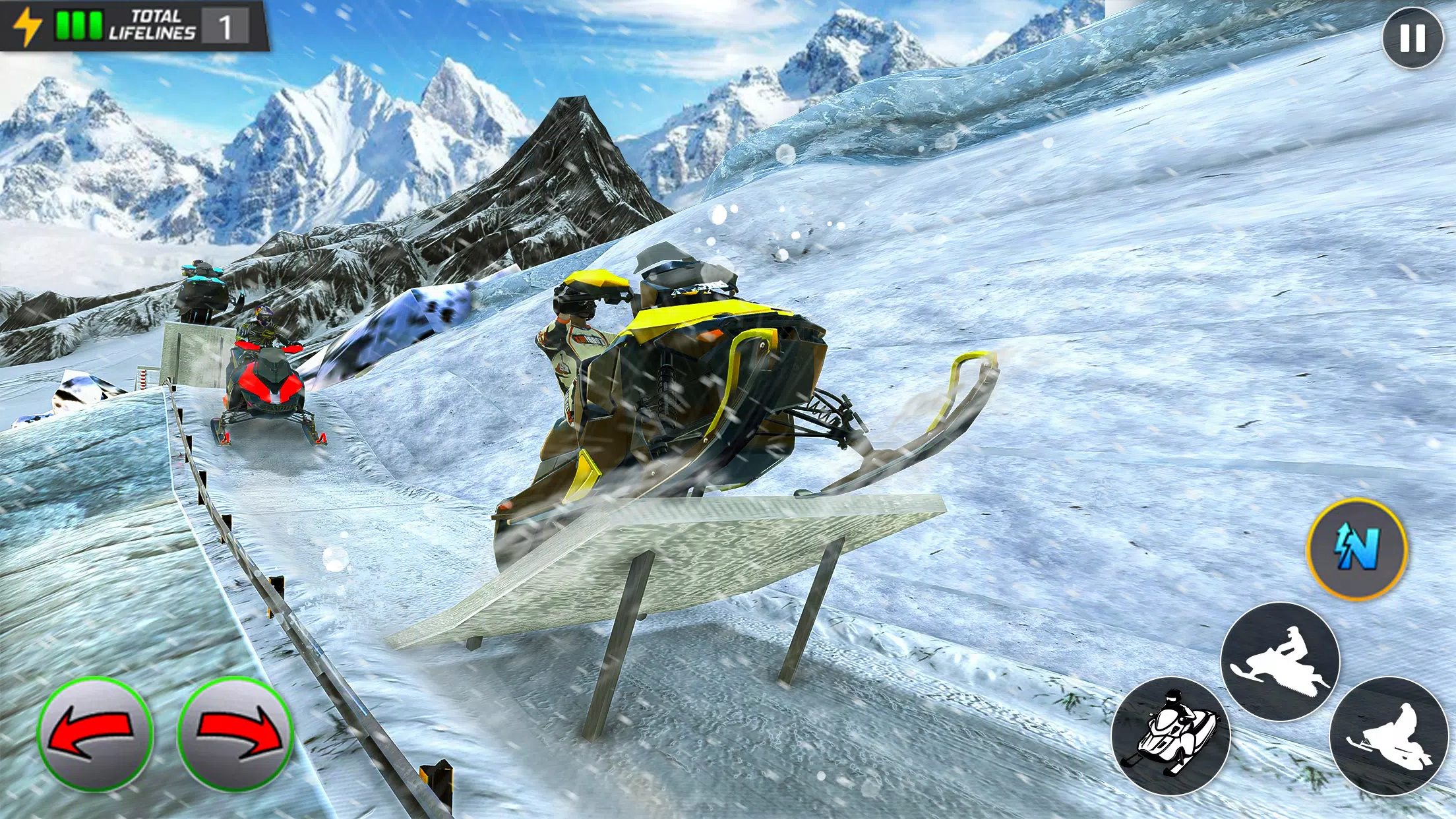 Crazy Skills Snowcross Games captura de pantalla 1