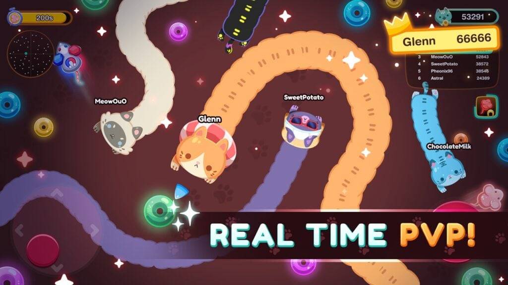 Spielen Sie Snaky Cat: Schlängeln und überleben