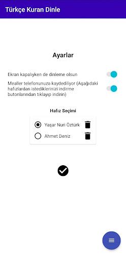 Türkçe Kuran Dinle-İnternetsiz Screenshot 0