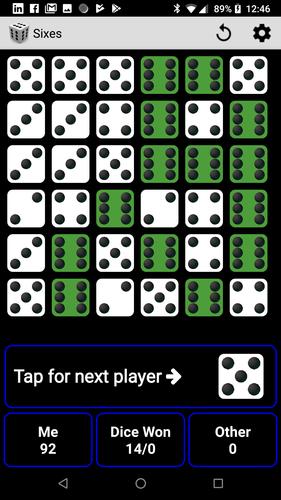 Sixes screenshot 2