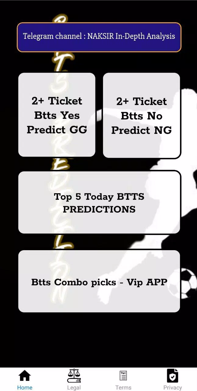 Btts predictions gg/ngスクリーンショット0