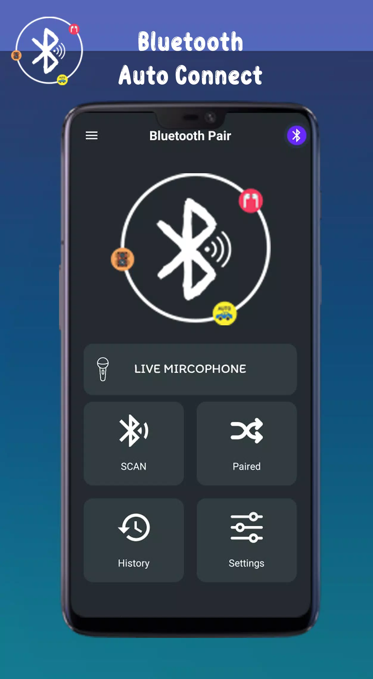 Bluetooth Auto Connect BT Pair ကိုဖန်သားပြင်1