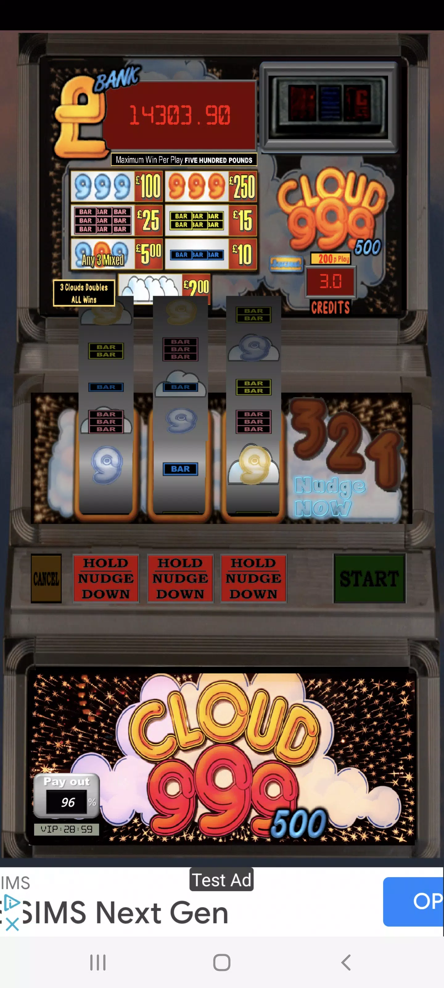 Cloud 999 UK Multi Stake Slot screenshot 2