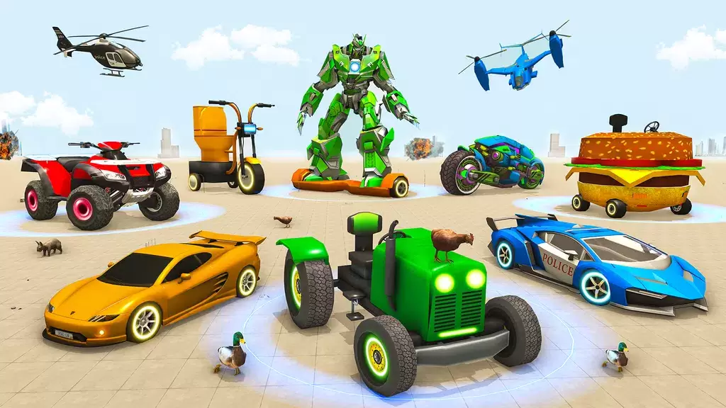 Police Tiger Robot Car Game 3d Ảnh chụp màn hình 3