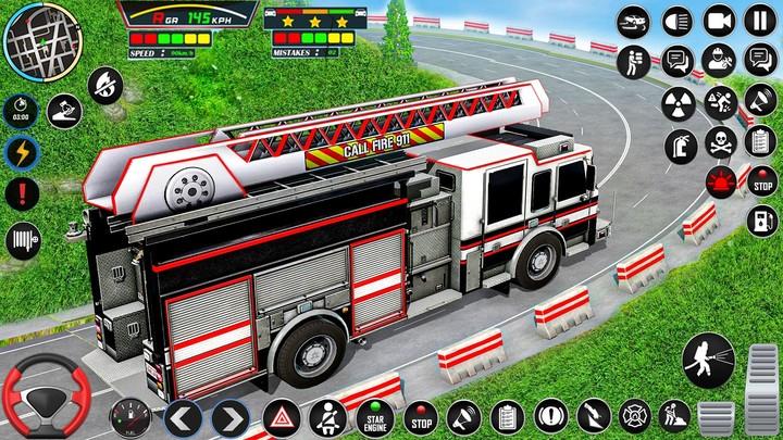 Firefighter: FireTruck Games ekran görüntüsü 2