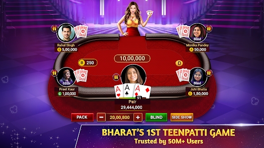 Teen Patti Octro 3 Patti Rummy capture d’écran 1