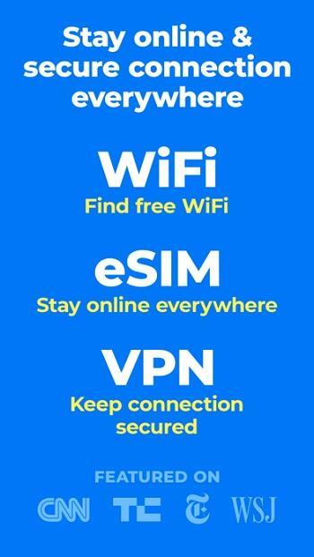 WiFi Map®: eSIM, Оффлайн карты экрана 1