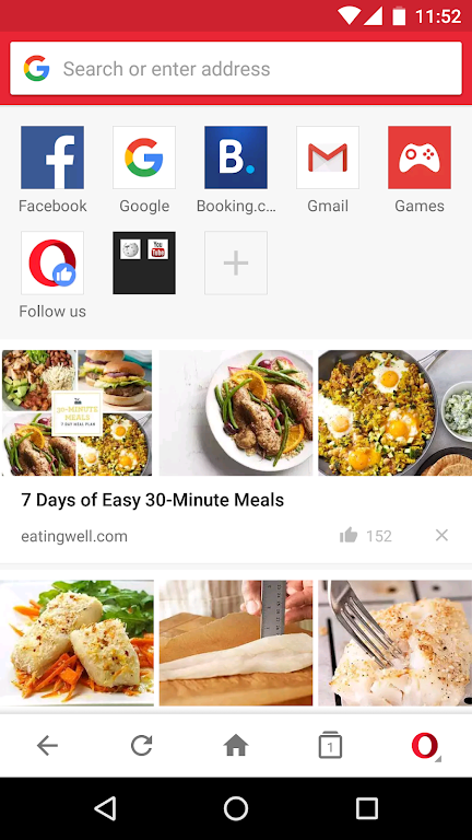Opera Mini mobile web browser屏幕截圖1