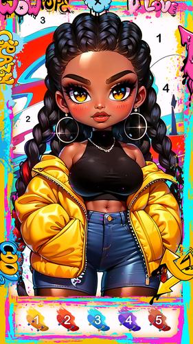 Street Art-Color by number स्क्रीनशॉट 0