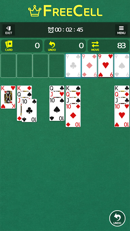 FreeCell - Classic Card Game Captura de tela 2