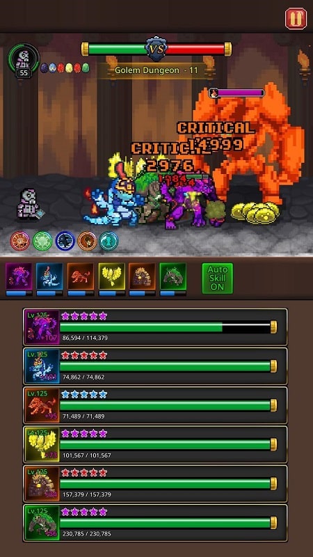 ภาพหน้าจอ Grow Merge Monsters 2