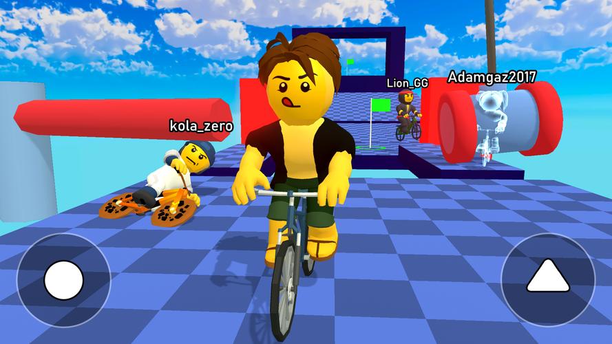 Obby bike: Parkour Adventure স্ক্রিনশট 1