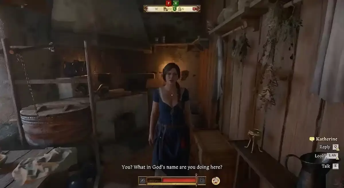 Image: Screenshot from Kingdom Come: Deliverance 2 showing Katherine