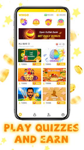 Screenshot WinGo QUIZ - Earn Money Play Trivia Quiz 1