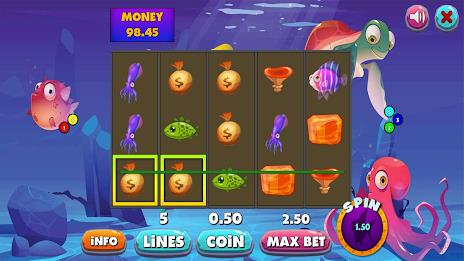 Jackpot underwater City slots экрана 2