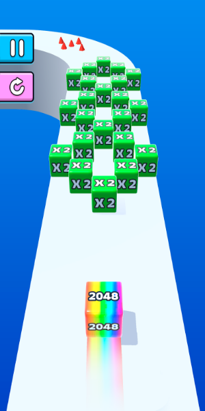 Jelly Run 2048 экрана 2