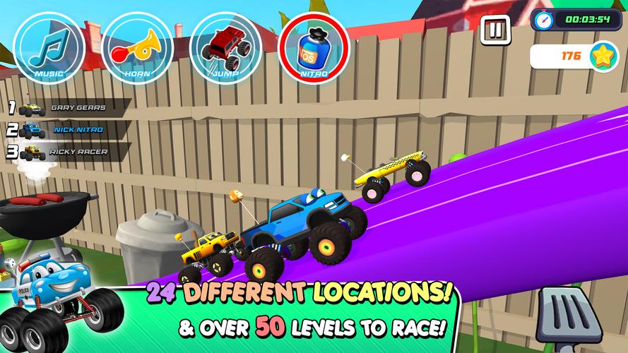 Monster Trucks Game for Kids 3屏幕截圖2
