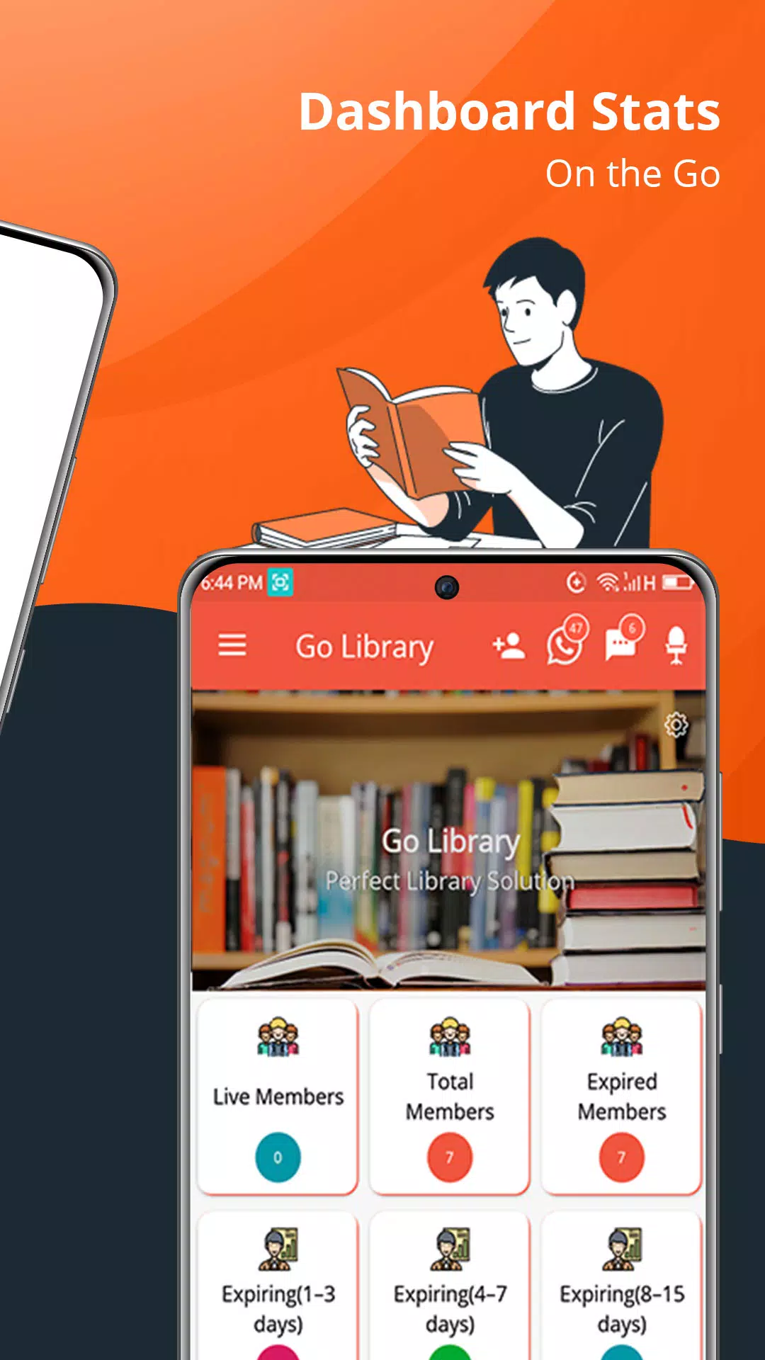 ภาพหน้าจอ GoLibrary Library Manager App 1