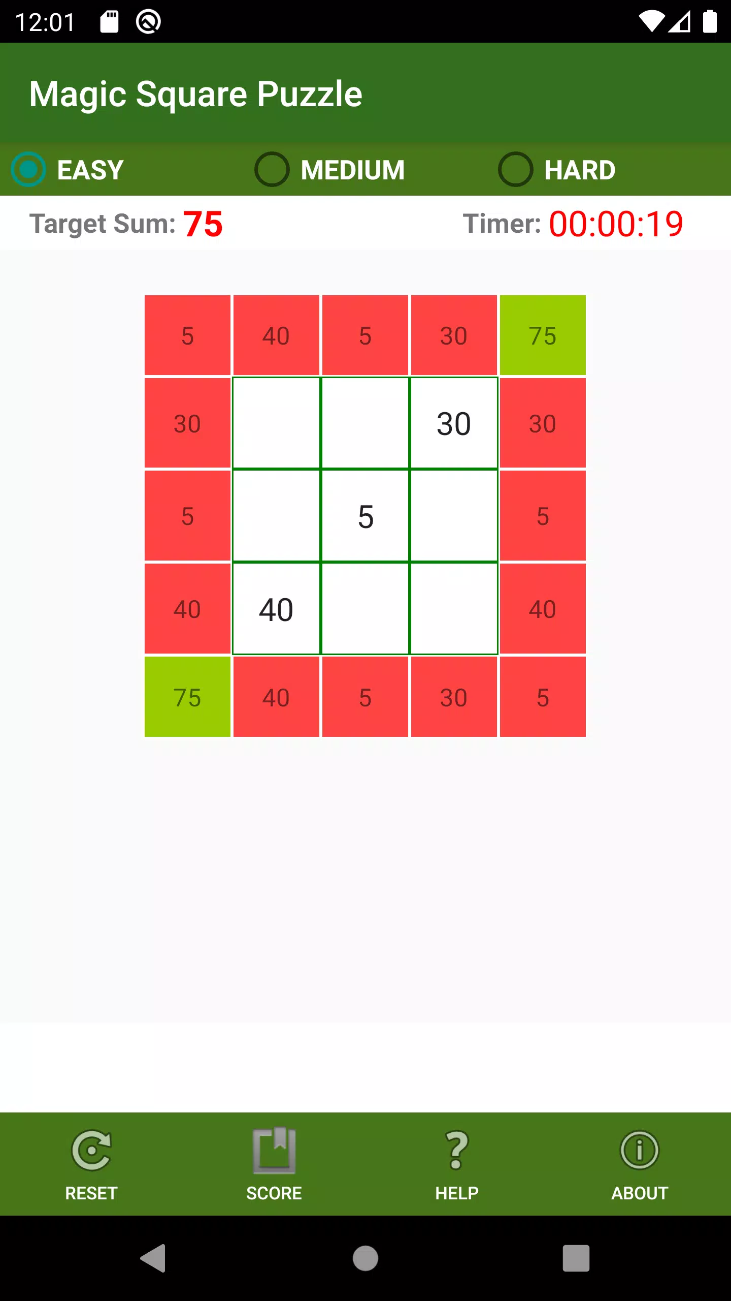 Magic Square Puzzle Capture d'écran 1