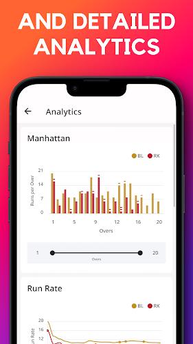 CricScorer-Cricket Scoring App Captura de pantalla 2