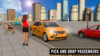 ภาพหน้าจอ USA Taxi Car Driving: Car Game 0