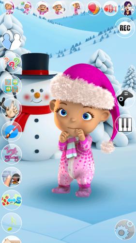 Talking Baby Babsy Winter Fun ảnh chụp màn hình 1