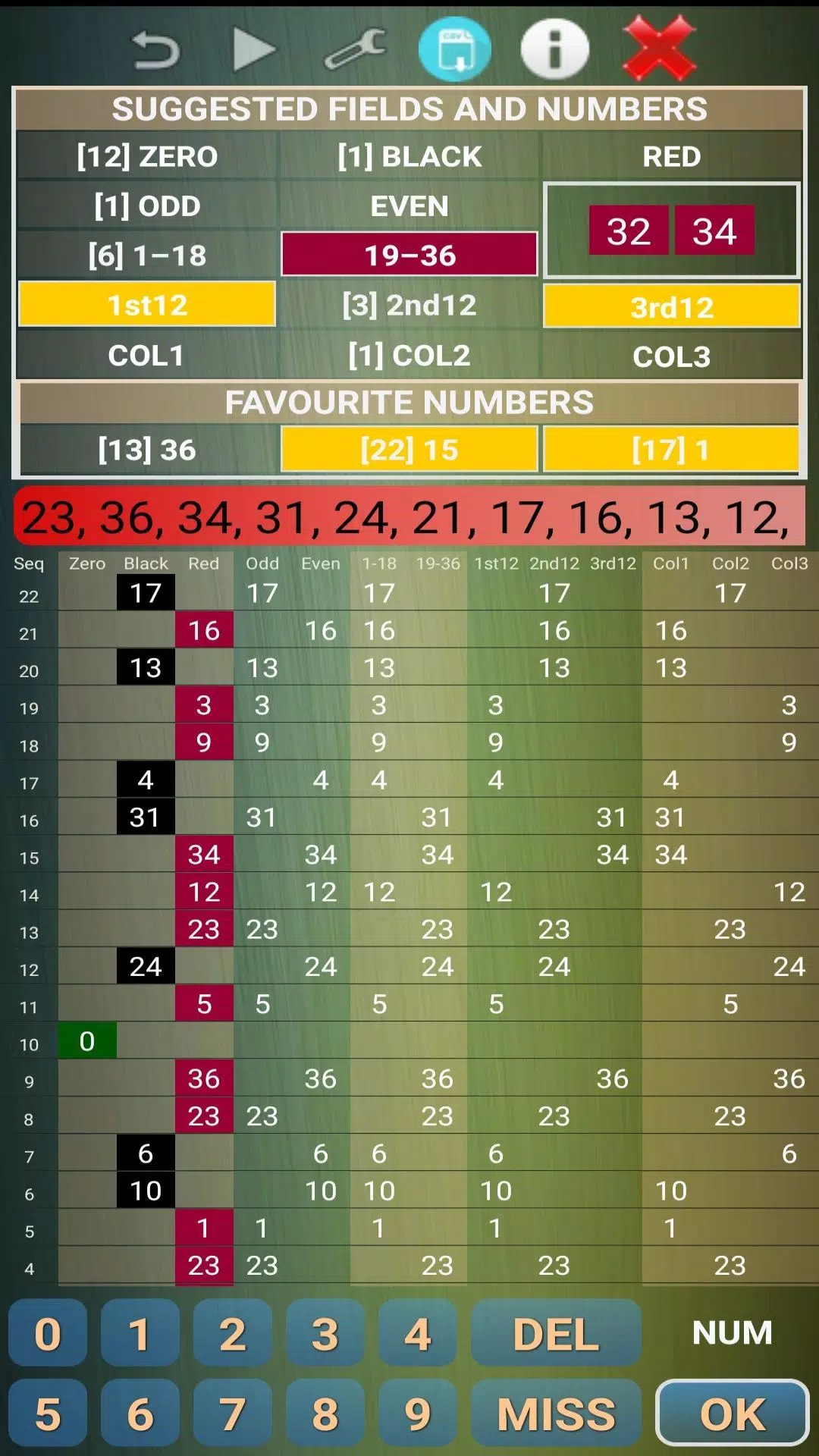 Roulette Bet Counter Predictor屏幕截圖2