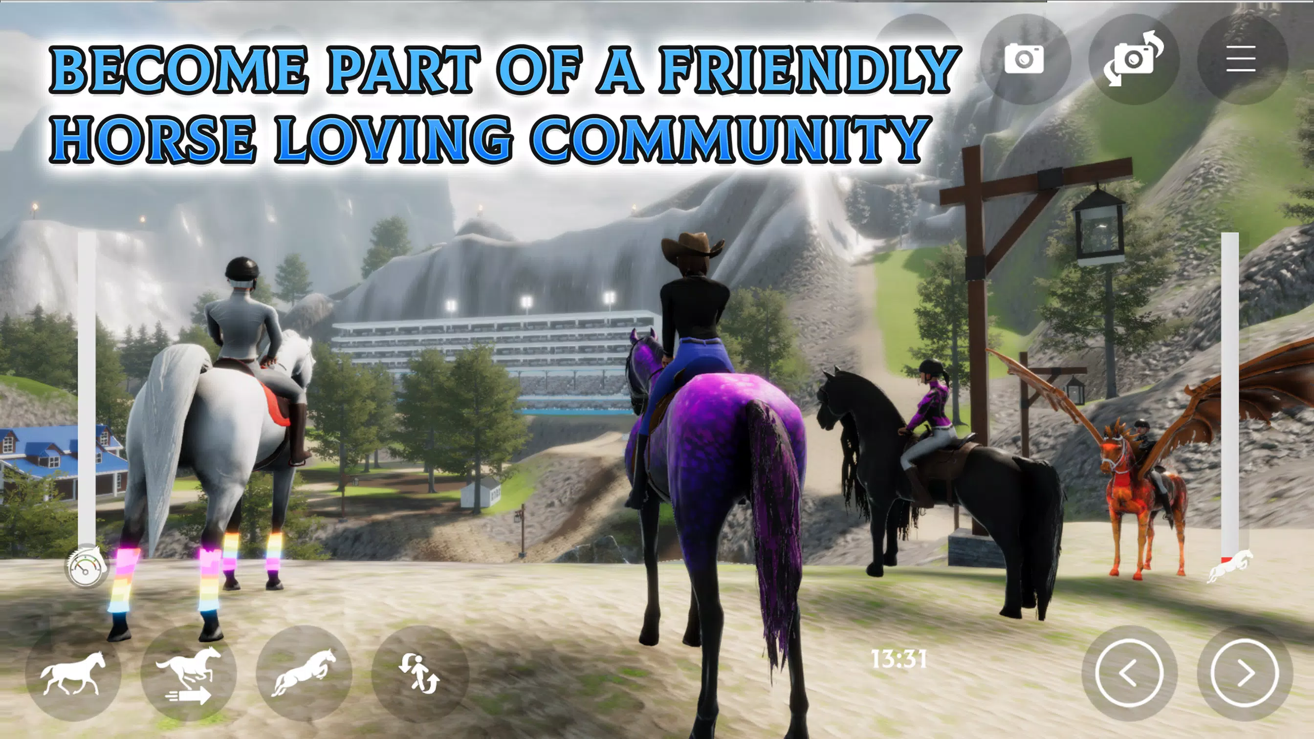 Horse Academy - Equestrian MMO captura de pantalla 3