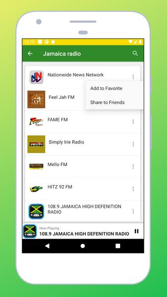 Radio Jamaica экрана 1