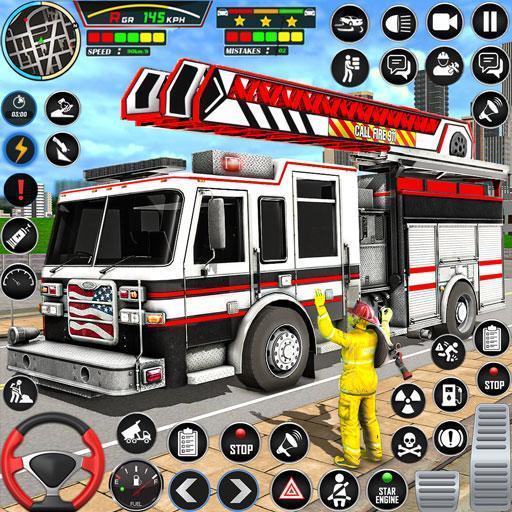 My Town : Fire station Rescue экрана 0