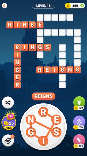 Word Search: Crossword puzzle Mod屏幕截圖2