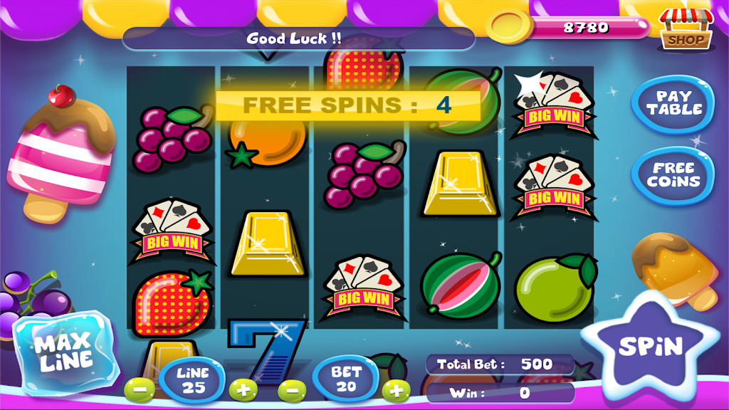Slot Matchine IceCream - Vegas Casino Slot Games屏幕截圖3