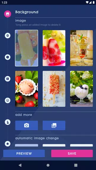 Ice Cream Live Wallpaper screenshot 0