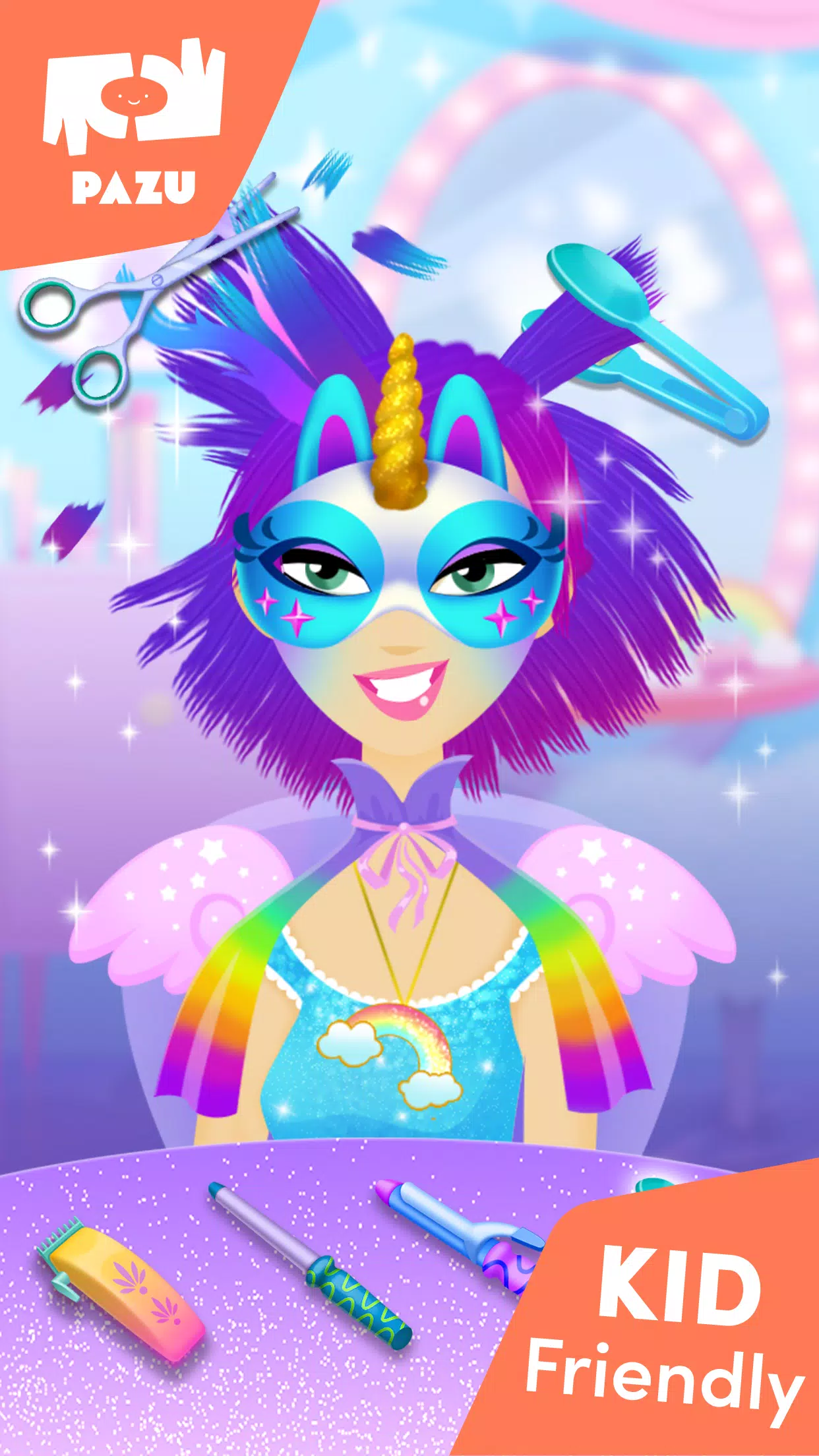 Girls Hair Salon Unicorn ảnh chụp màn hình 2