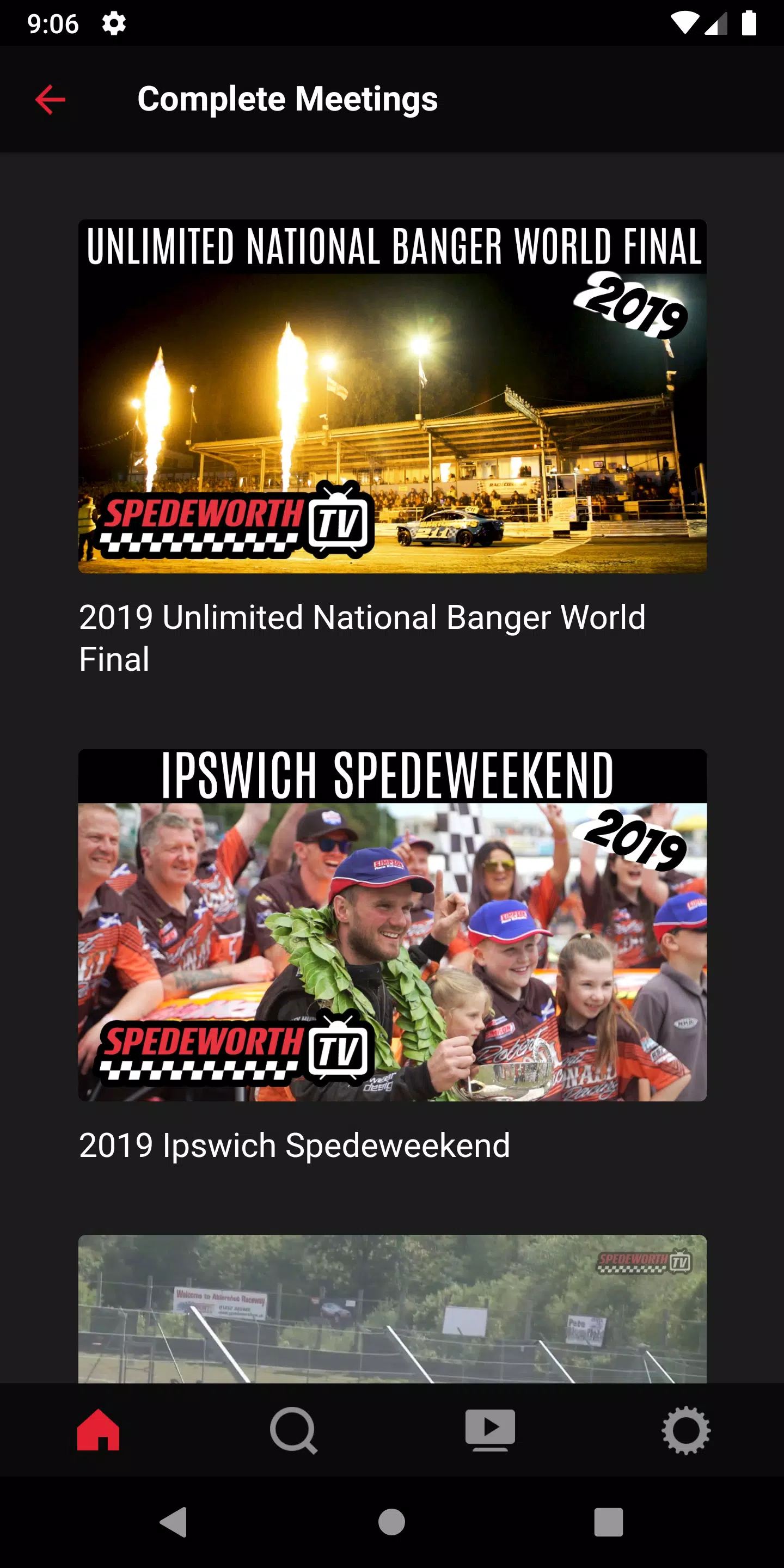 Screenshot Spedeworth TV 1