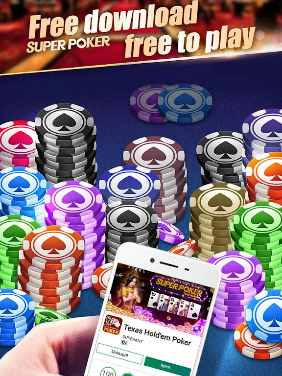 Super Texas Poker--Best Free Texas Hold’em poker屏幕截圖0