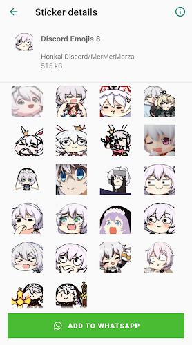 Honkai Whatsapp Stickers Captura de tela 1